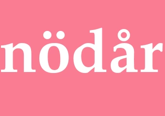 Synonym nödår