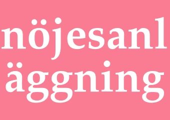 Synonym nöjesanläggning