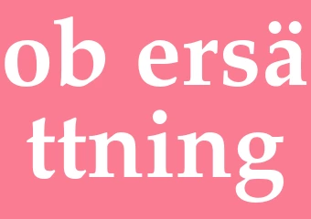Synonym ob-ersättning