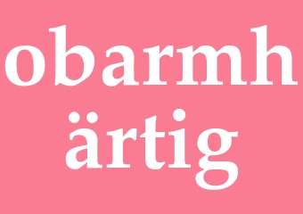 Synonym obarmhärtig