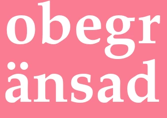 Synonym obegränsad