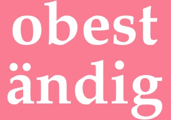 Synonym obeständig
