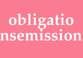 Synonym obligationsemission