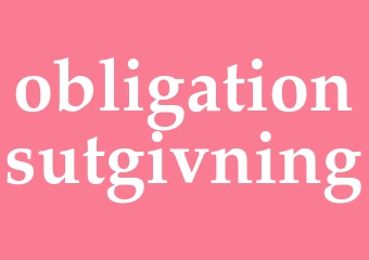 Synonym obligationsutgivning