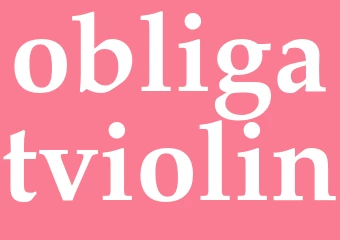 Synonym obligatviolin