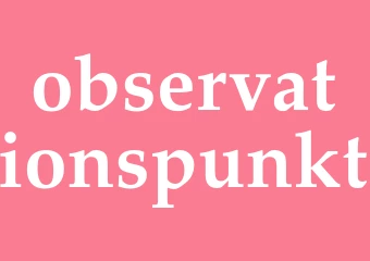Synonym observationspunkt
