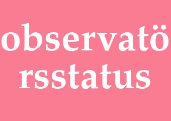 Synonym observatörsstatus