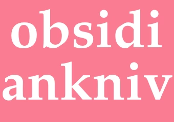 Synonym obsidiankniv