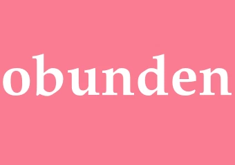 Synonym obunden