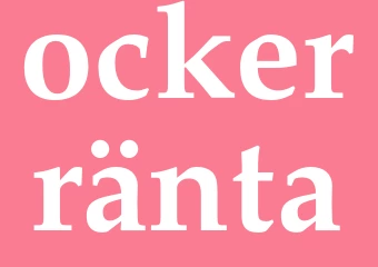 Synonym ockerränta