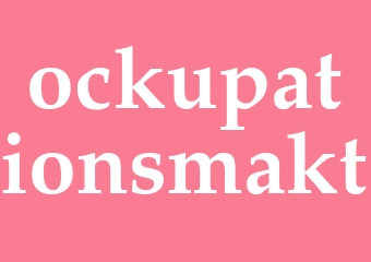 Synonym ockupationsmakt