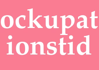 Synonym ockupationstid
