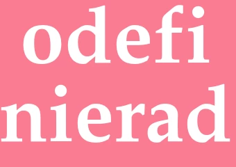 Synonym odefinierad
