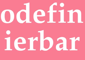 Synonym odefinierbar