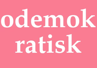Synonym odemokratisk