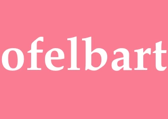 Synonym ofelbart