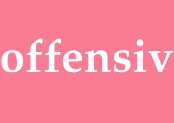 Synonym offensiv