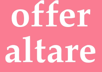 Synonym offeraltare