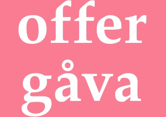 Synonym offergåva