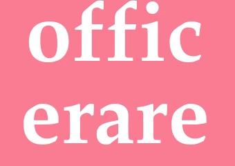 Synonym officerare