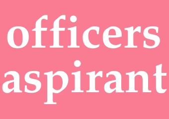 Synonym officersaspirant