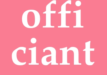 Synonym officiant