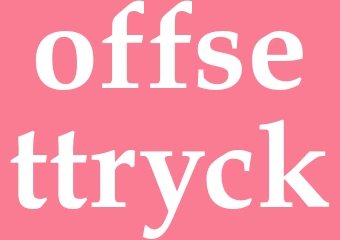 Synonym offsettryck