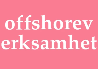 Synonym offshoreverksamhet