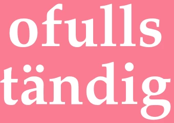 Synonym ofullständig
