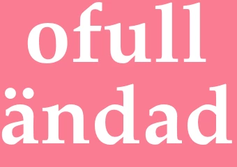 Synonym ofulländad