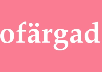 Synonym ofärgad