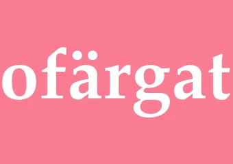 Synonym ofärgat