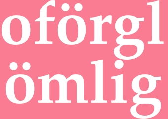 Synonym oförglömlig