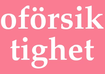Synonym oförsiktighet