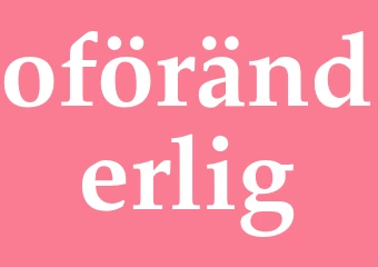 Synonym oföränderlig
