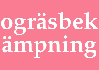 Synonym ogräsbekämpning