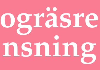 Synonym ogräsrensning