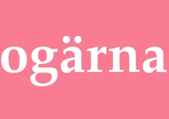 Synonym ogärna