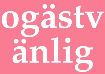 Synonym ogästvänlig