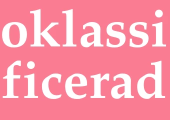 Synonym oklassificerad