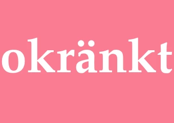 Synonym okränkt