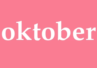 Synonym oktober