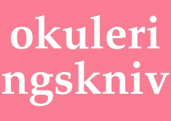 Synonym okuleringskniv