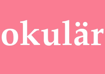 Synonym okulär