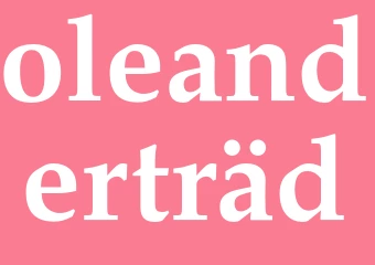 Synonym oleanderträd