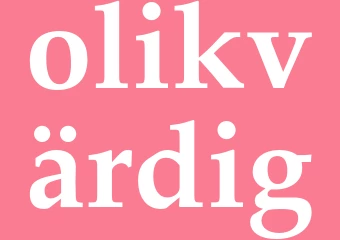 Synonym olikvärdig
