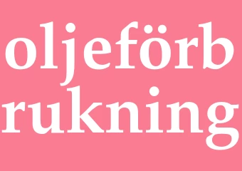 Synonym oljeförbrukning