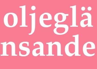 Synonym oljeglänsande