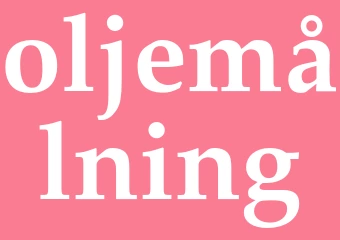 Synonym oljemålning