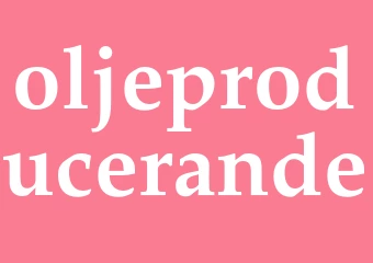 Synonym oljeproducerande